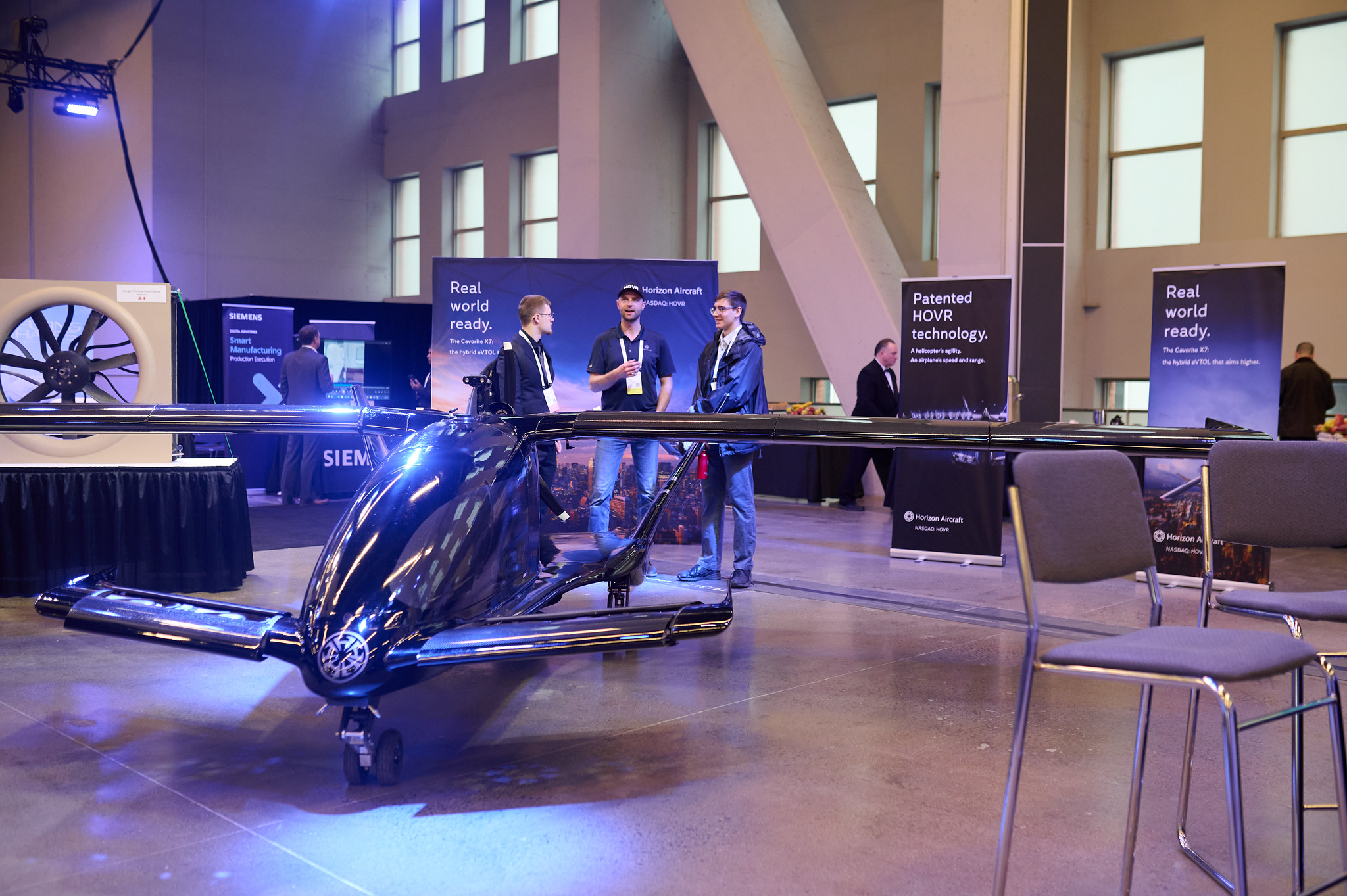 The "Tech Zone" exhibition hall