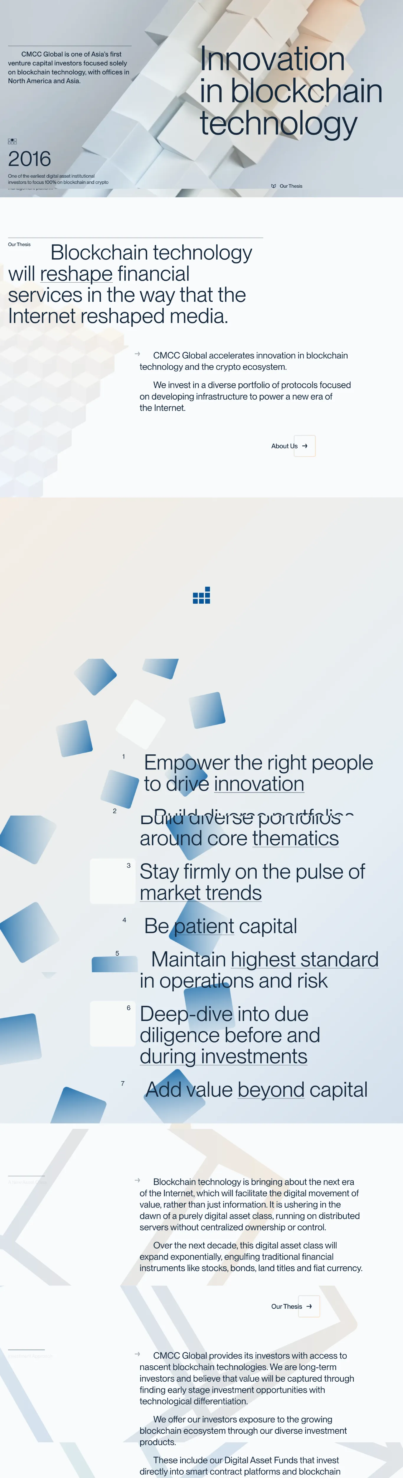 Modern Blue Sans-serif Finance Webflow website example