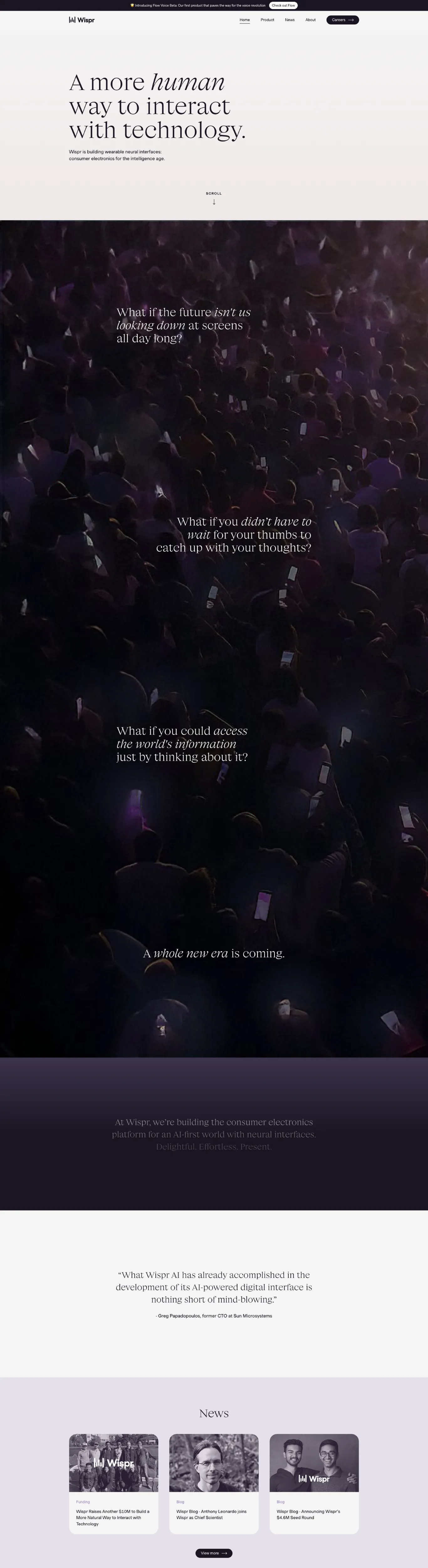 Modern Minimalistic Purple Webflow Technology Site Example