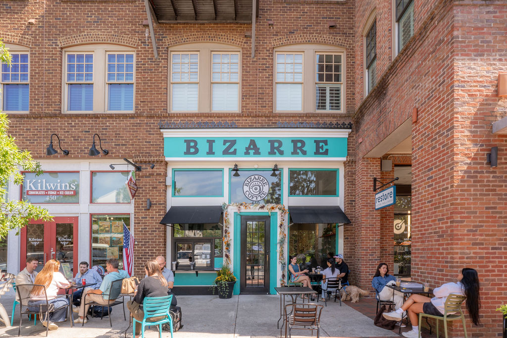 Bizarre Coffee is a bright and funky coffee shop in Woodstock, GA