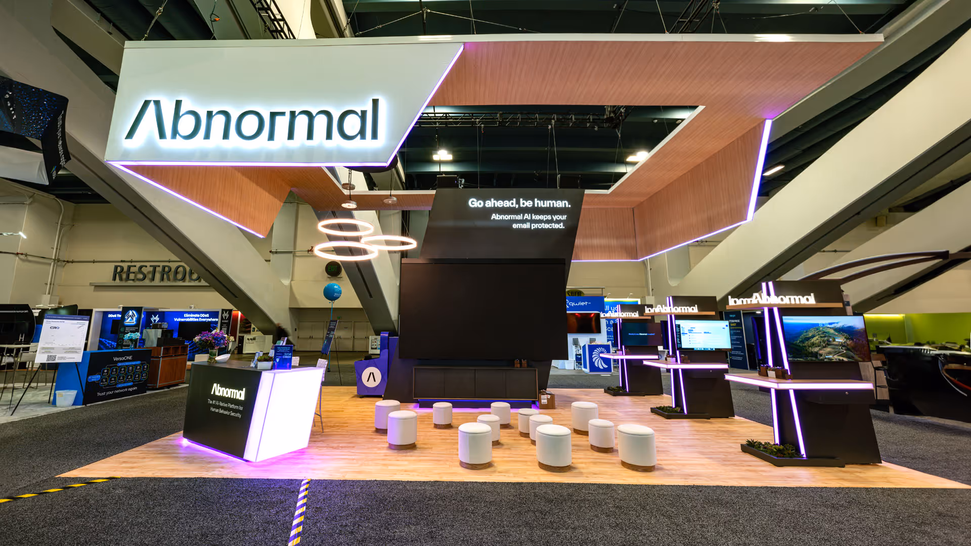 Abnormal at RSA 2024 Custom exhibit design