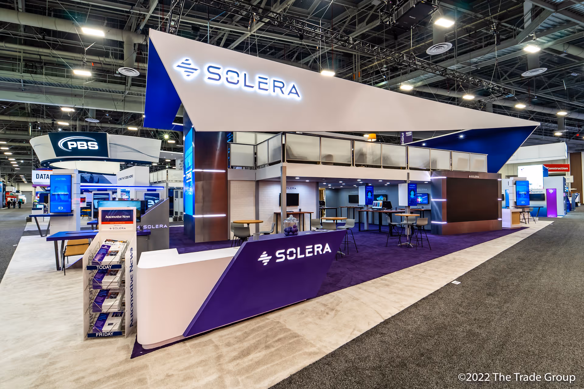Solera Exhibit Booth designed by The Trade Group