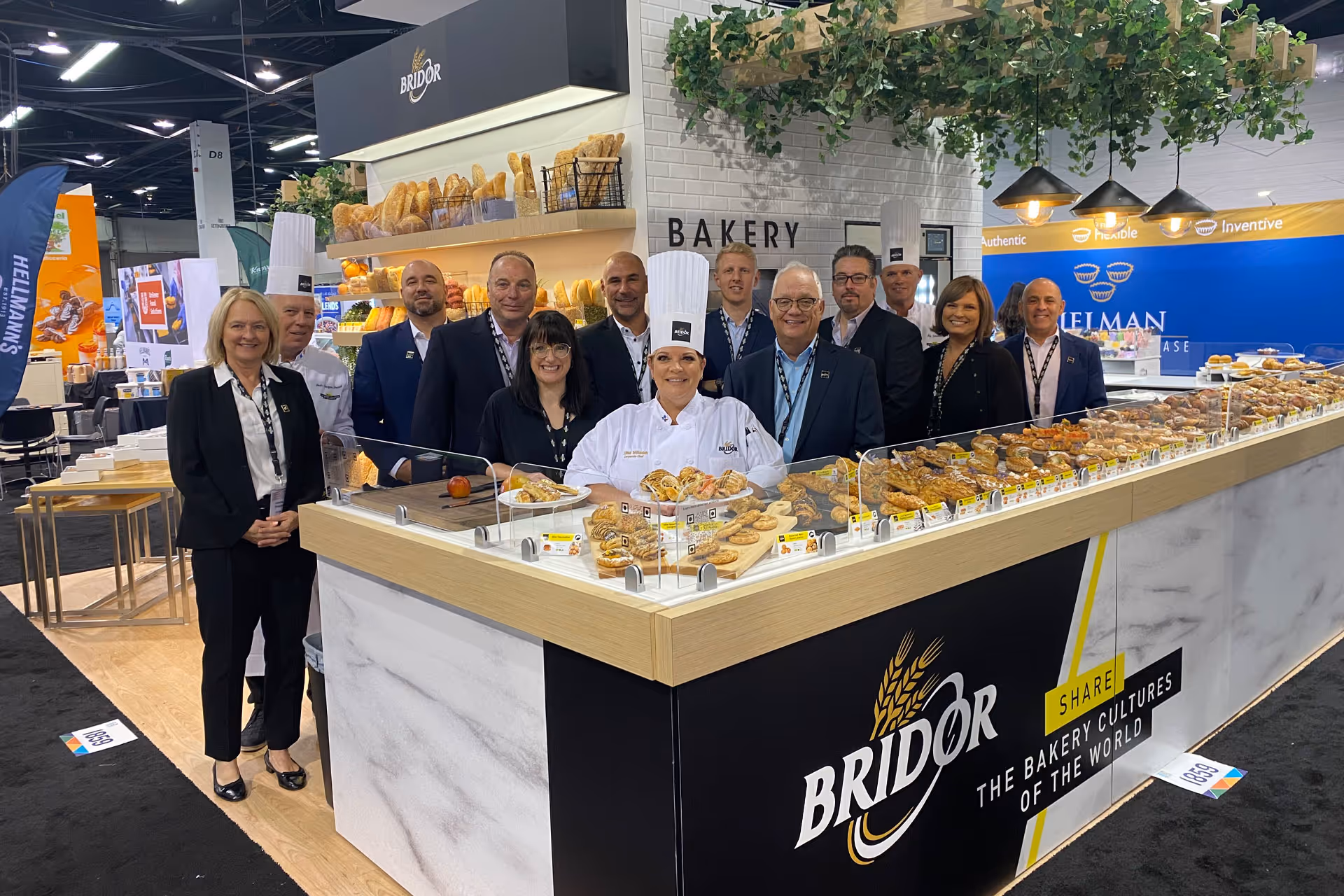 Bridor Trade Show Exhibit designed by The Trade Group
