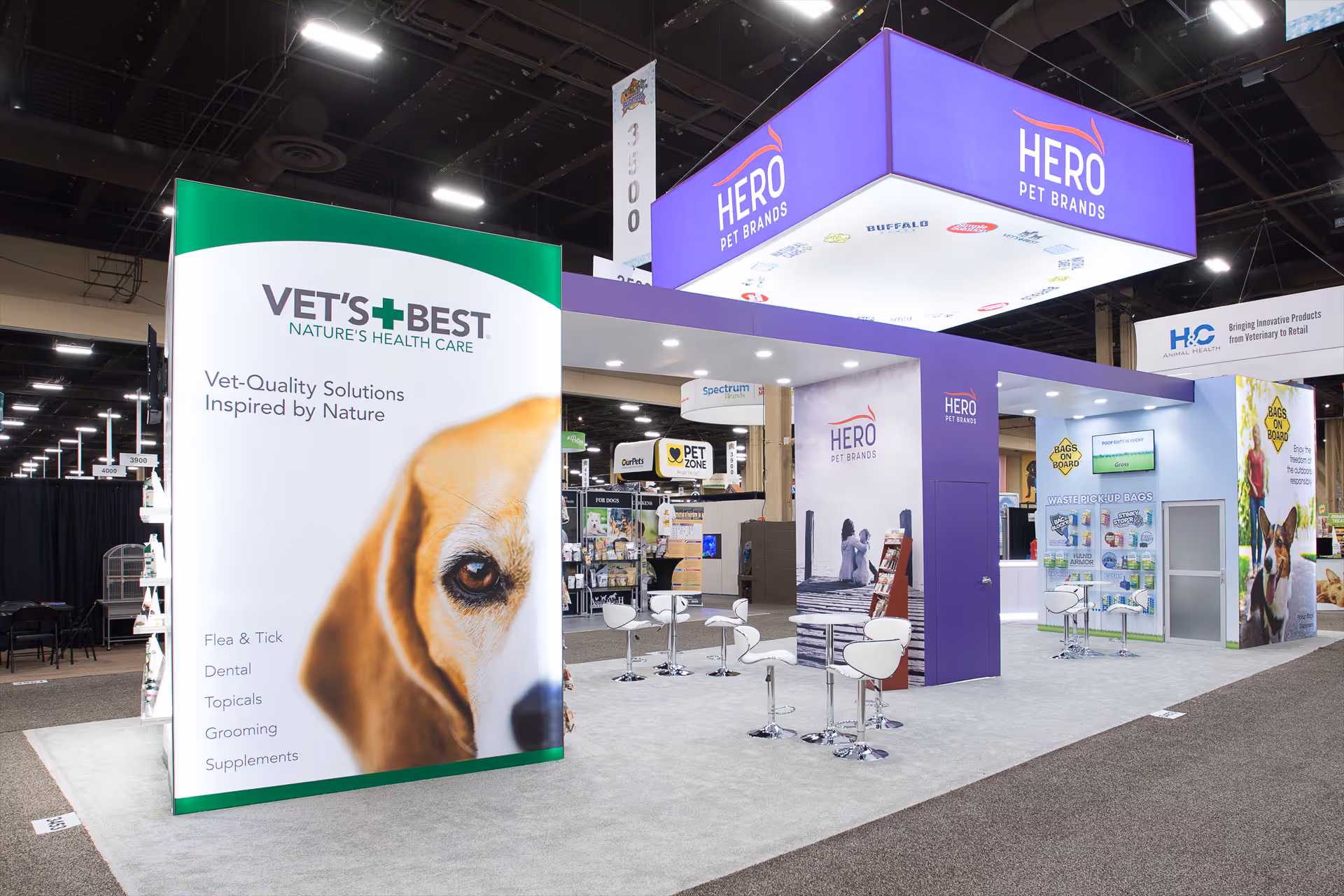 Hero Trade Show Exhibit Designed by The Trade Group