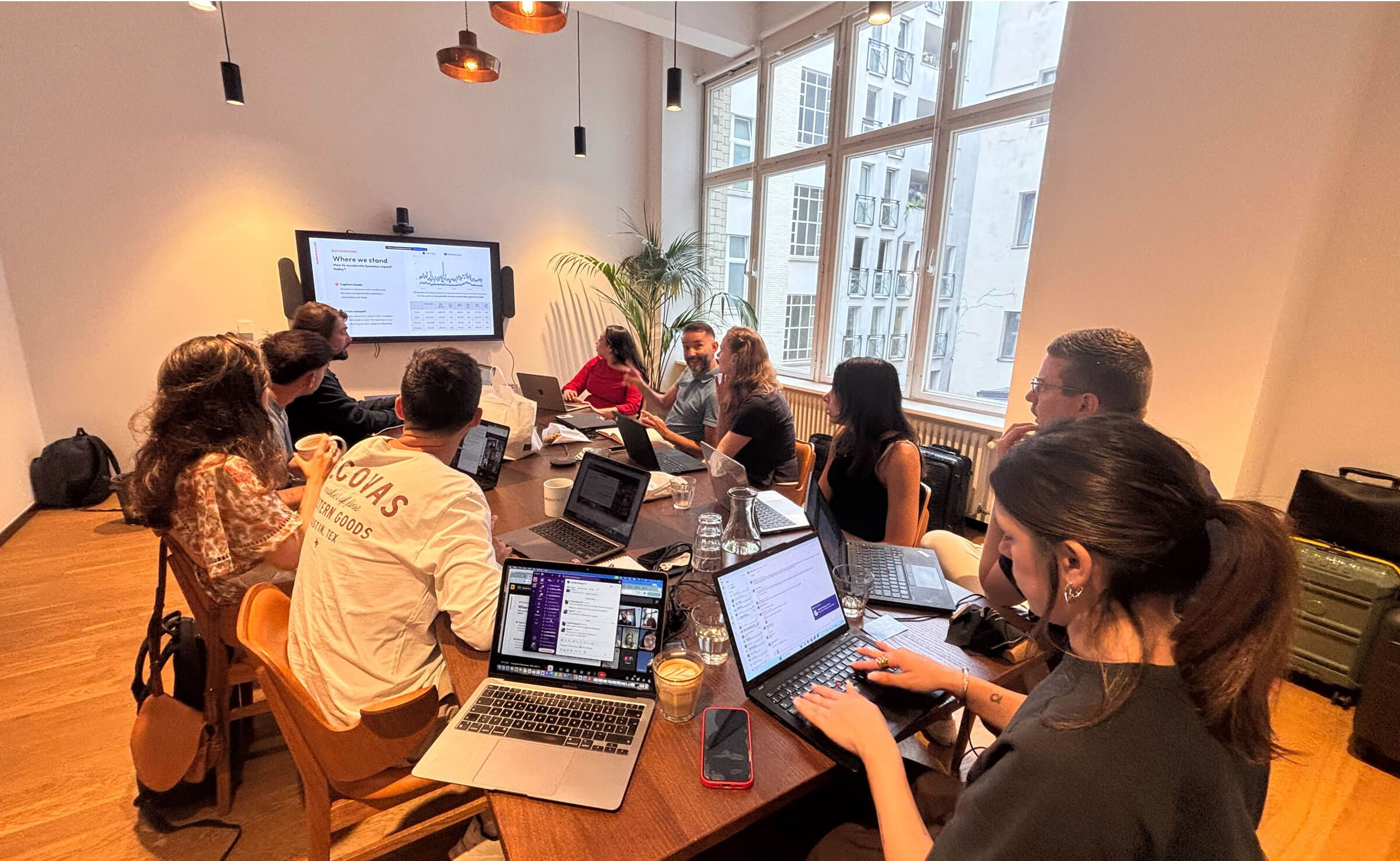 massive rocket team in office