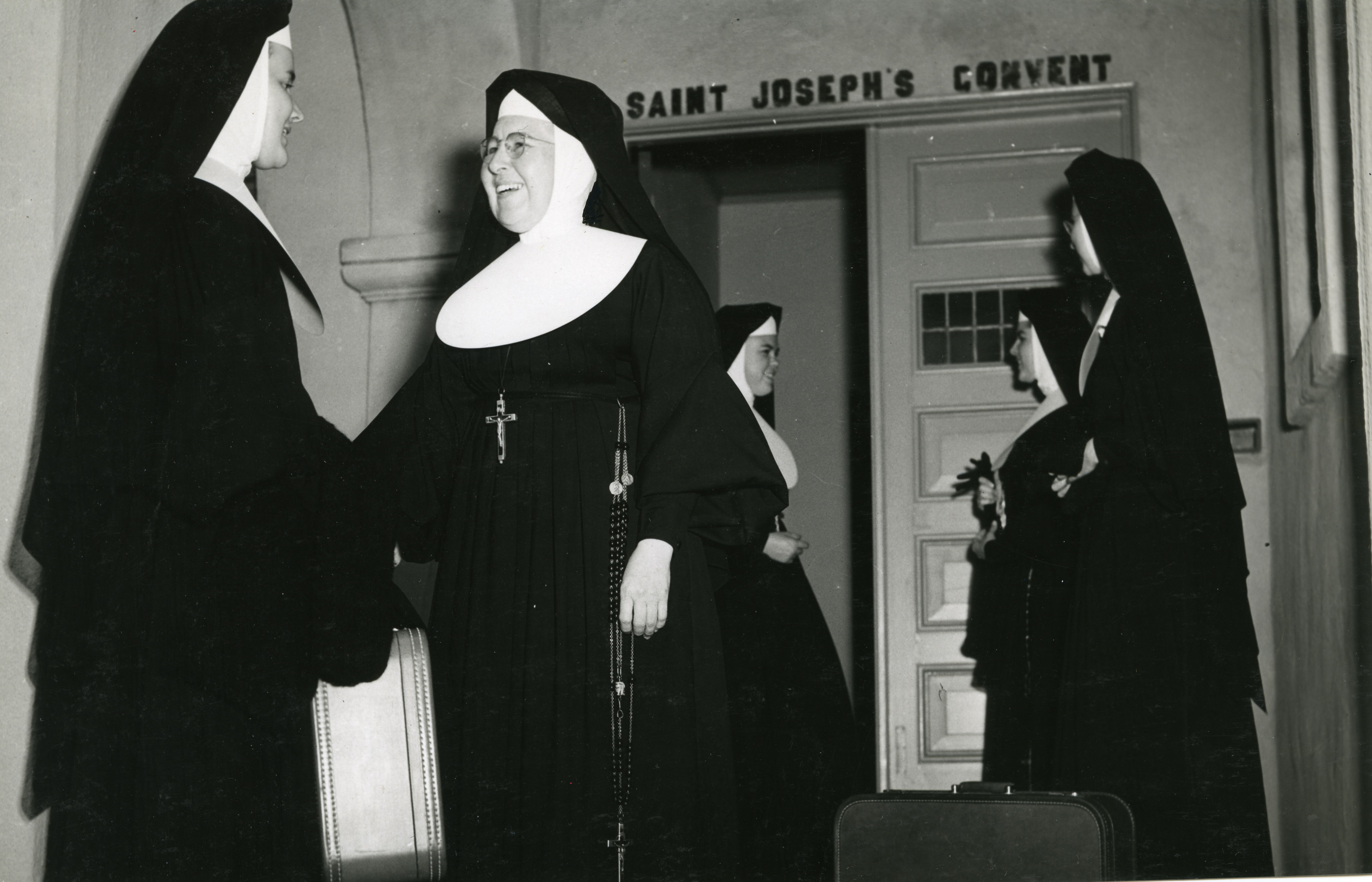 Sisters in front of the convent