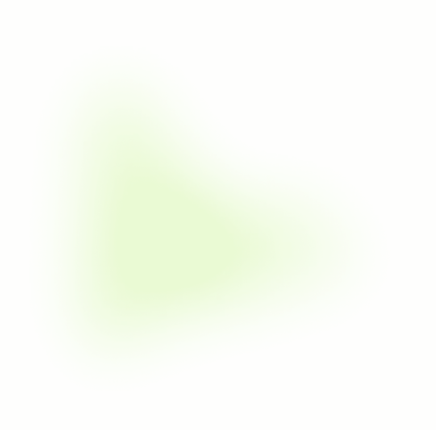 Illustration of a triangular background with a diamond-style gradient, centered in green fading to zero opacity towards the edges