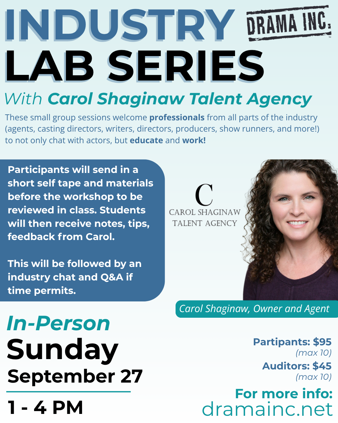 IP: INDUSTRY LAB: Carol Shaginaw Talent Agency