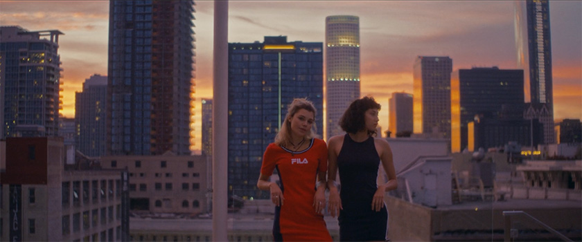 Girl looking our car window