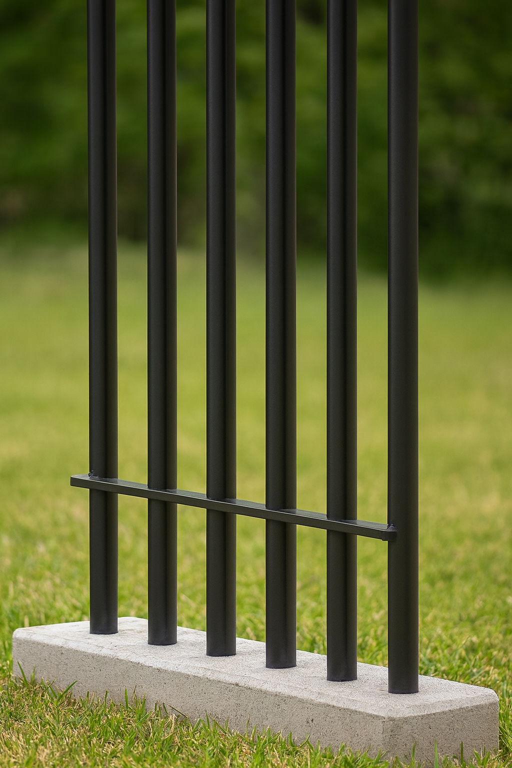 Cerca tubular de acero para exteriores 