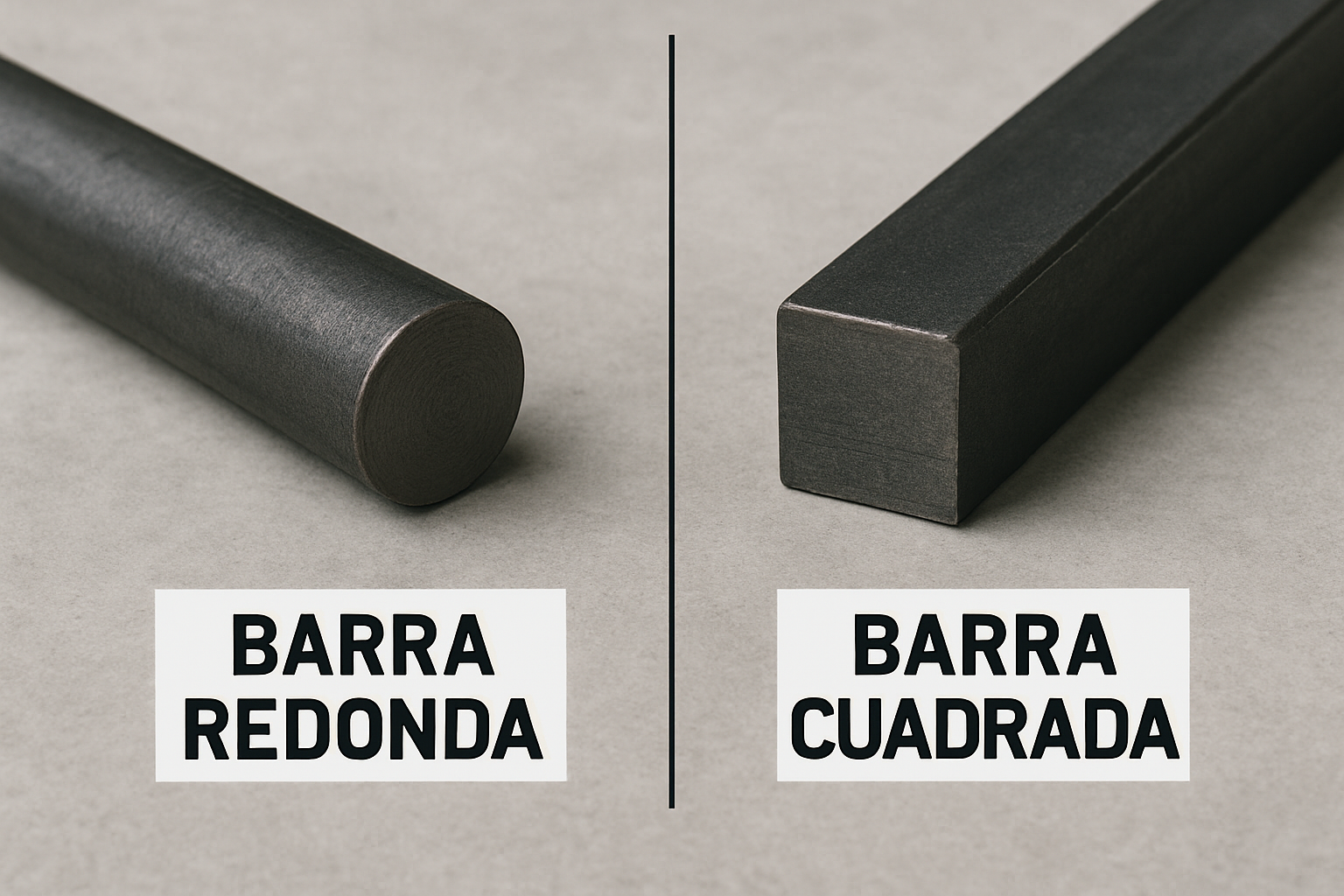 La geometría de cada barra influye en su comportamiento estructural y aplicación