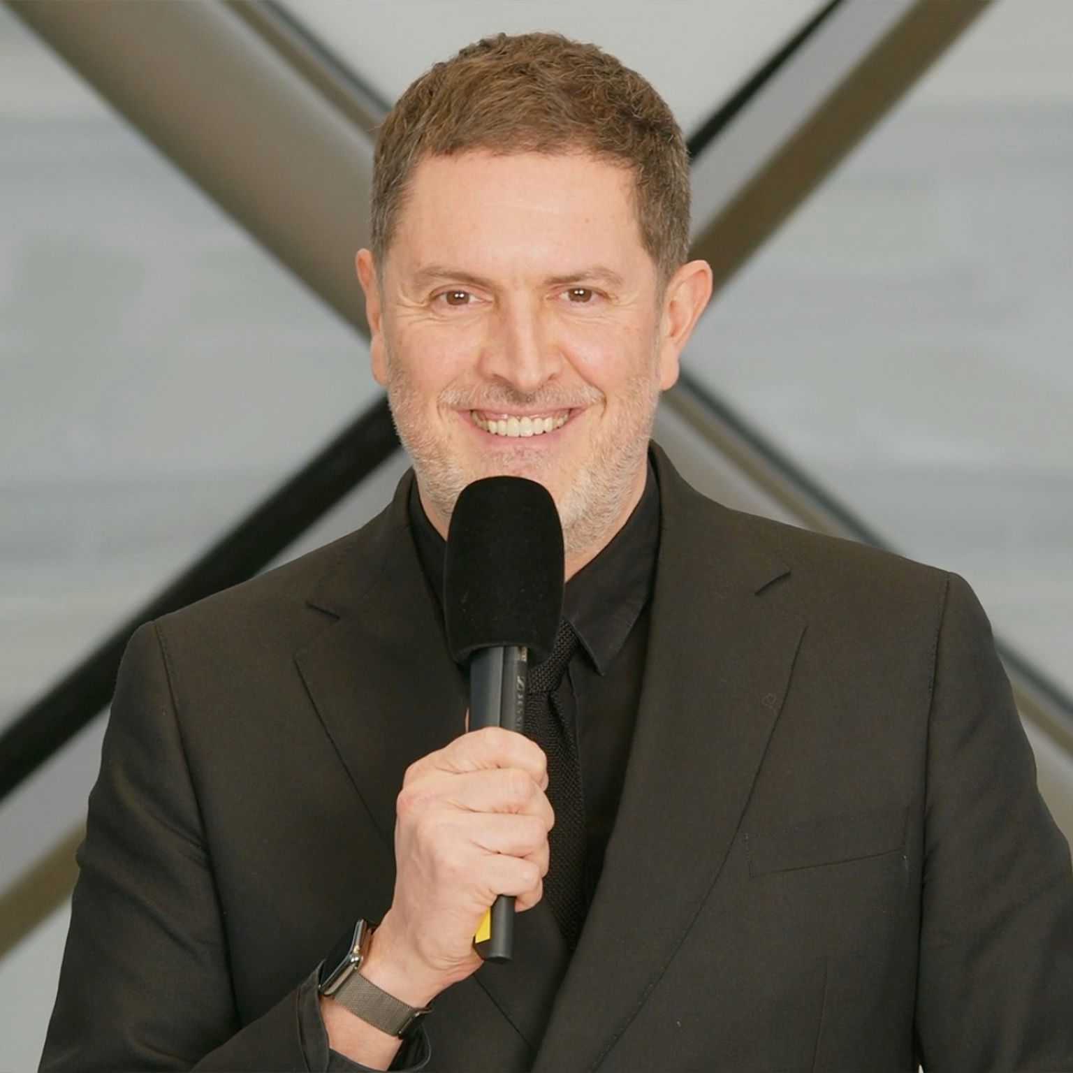 Gestion lumière et reflets sur verrière, ajustements pendant la captation de la masterclass.