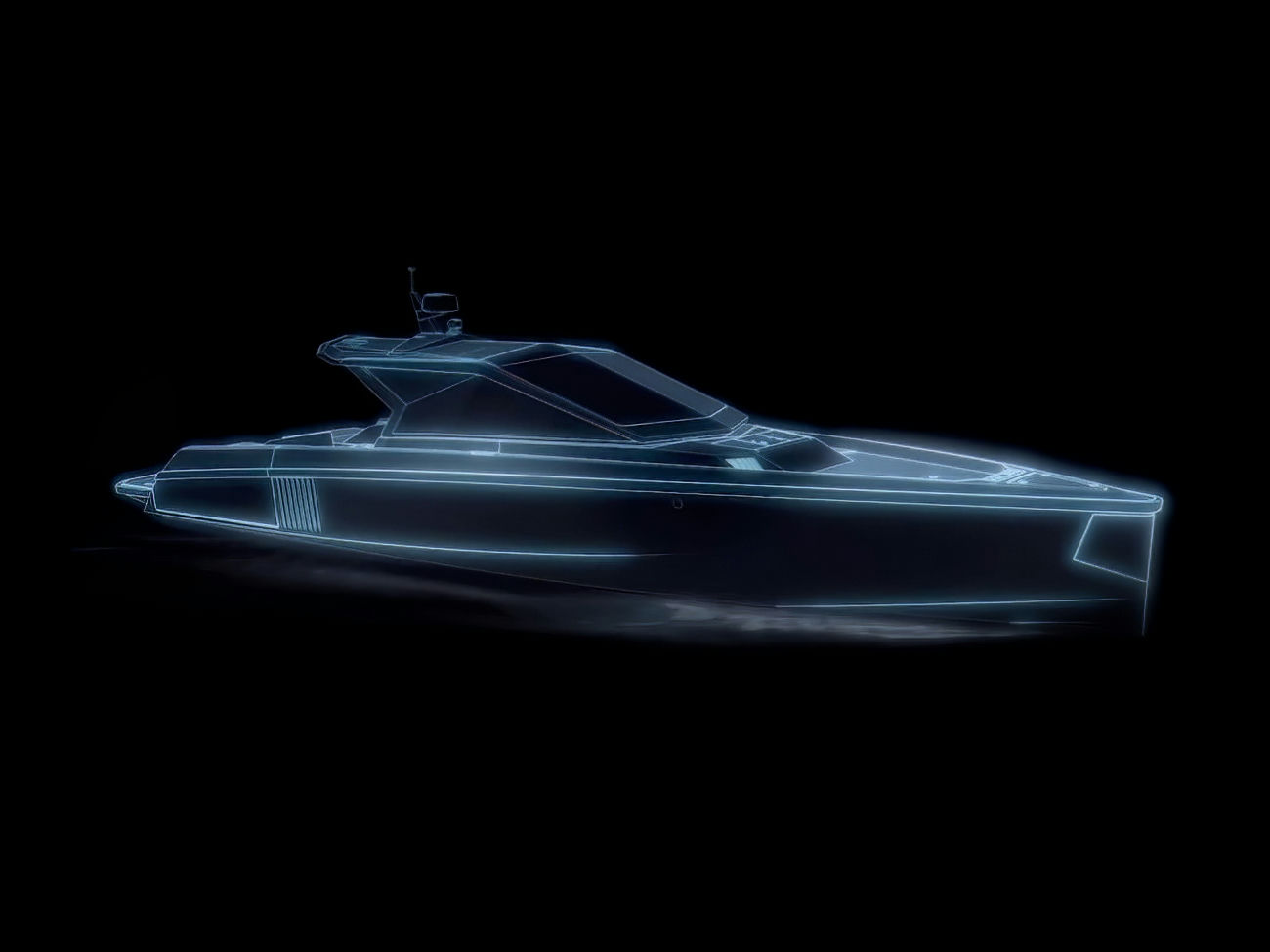 Diffusion d’un film holographique Wally lors de la soirée aux Voiles de Saint-Tropez