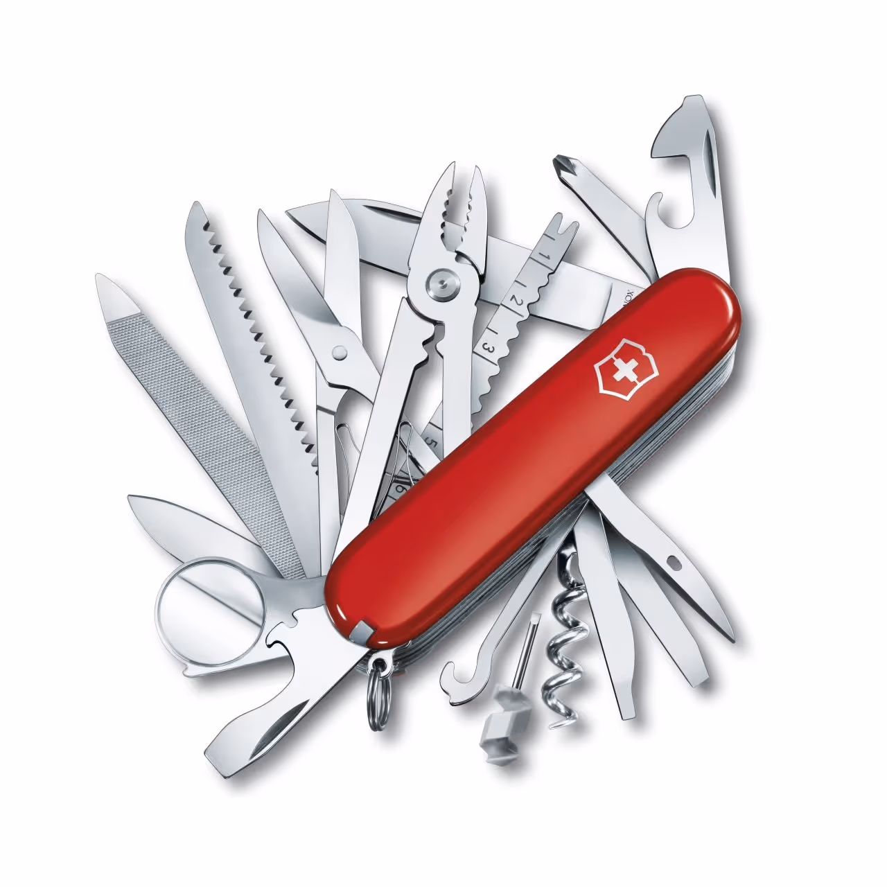 Victorinox Swiss Champ with Sheath Red – Mest omfattande funktionsutbud
