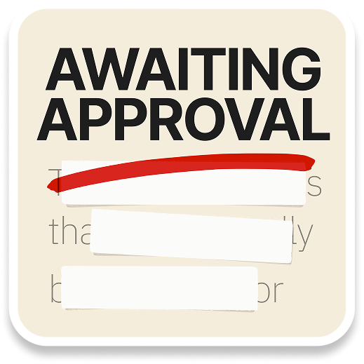 Awaiting Approval logo