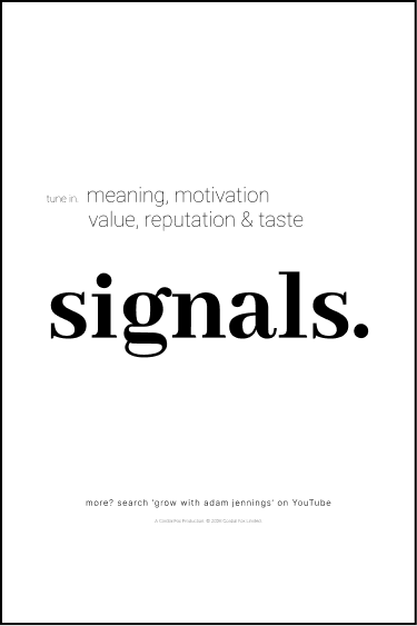 A one-sheet poster for the mini video series Signals.