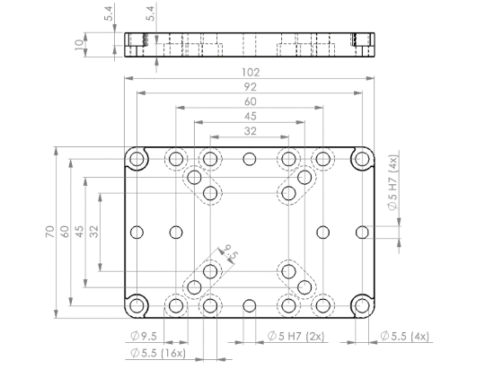 Befestigungsplatte CTL-060