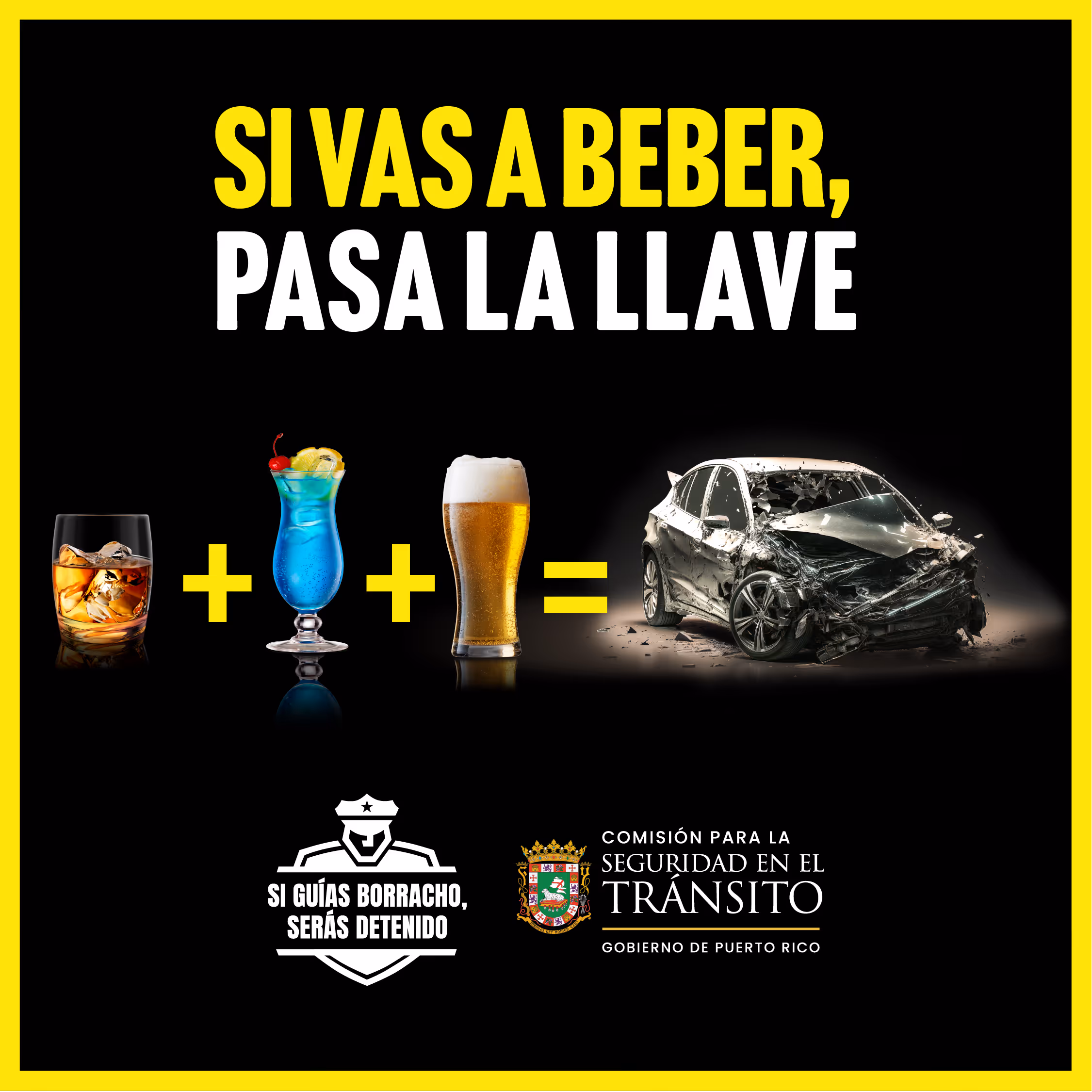 Post de si vas a beber pasa la llave