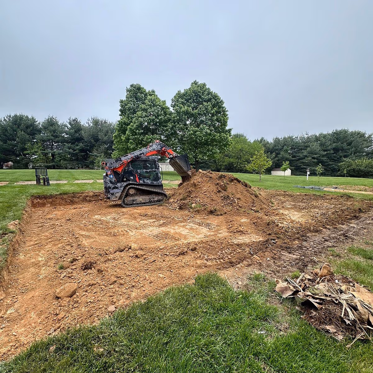 Professional skid steer service near me for yard prep