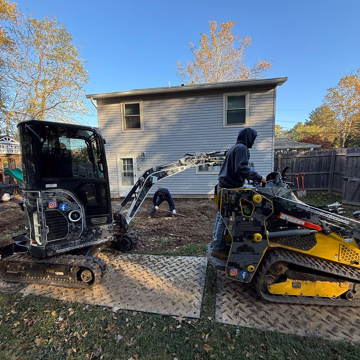 Professional skid steer service near me for yard prep