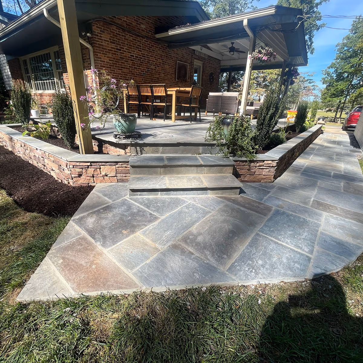 Custom patio and walkway installation near me