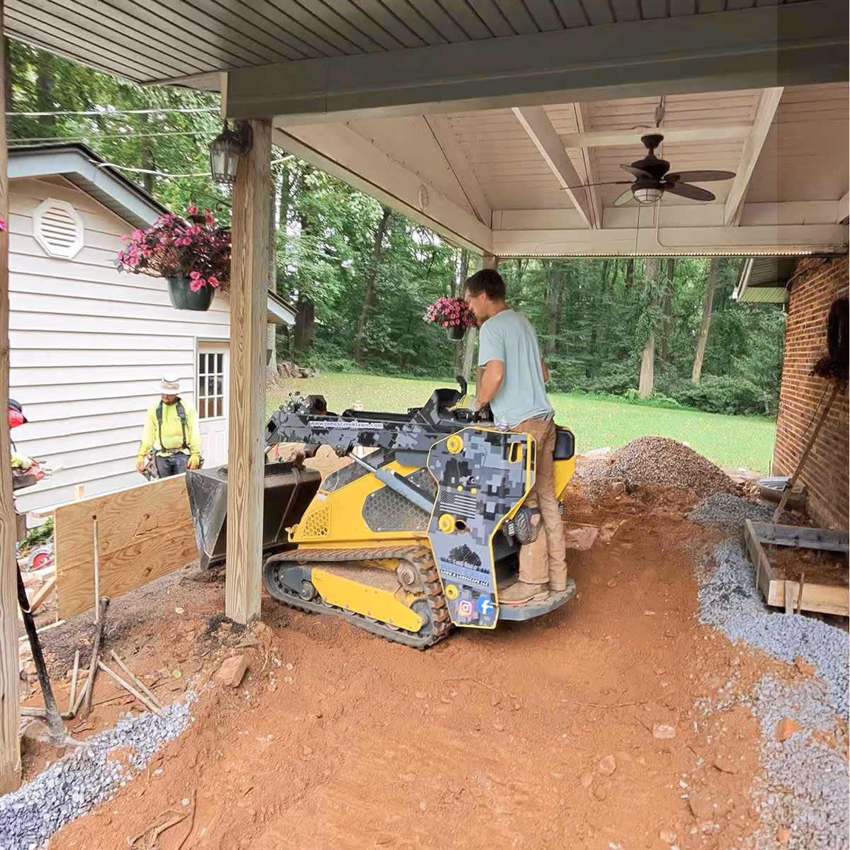 Professional lawn care equipment by James Creek Lawn and Landscape