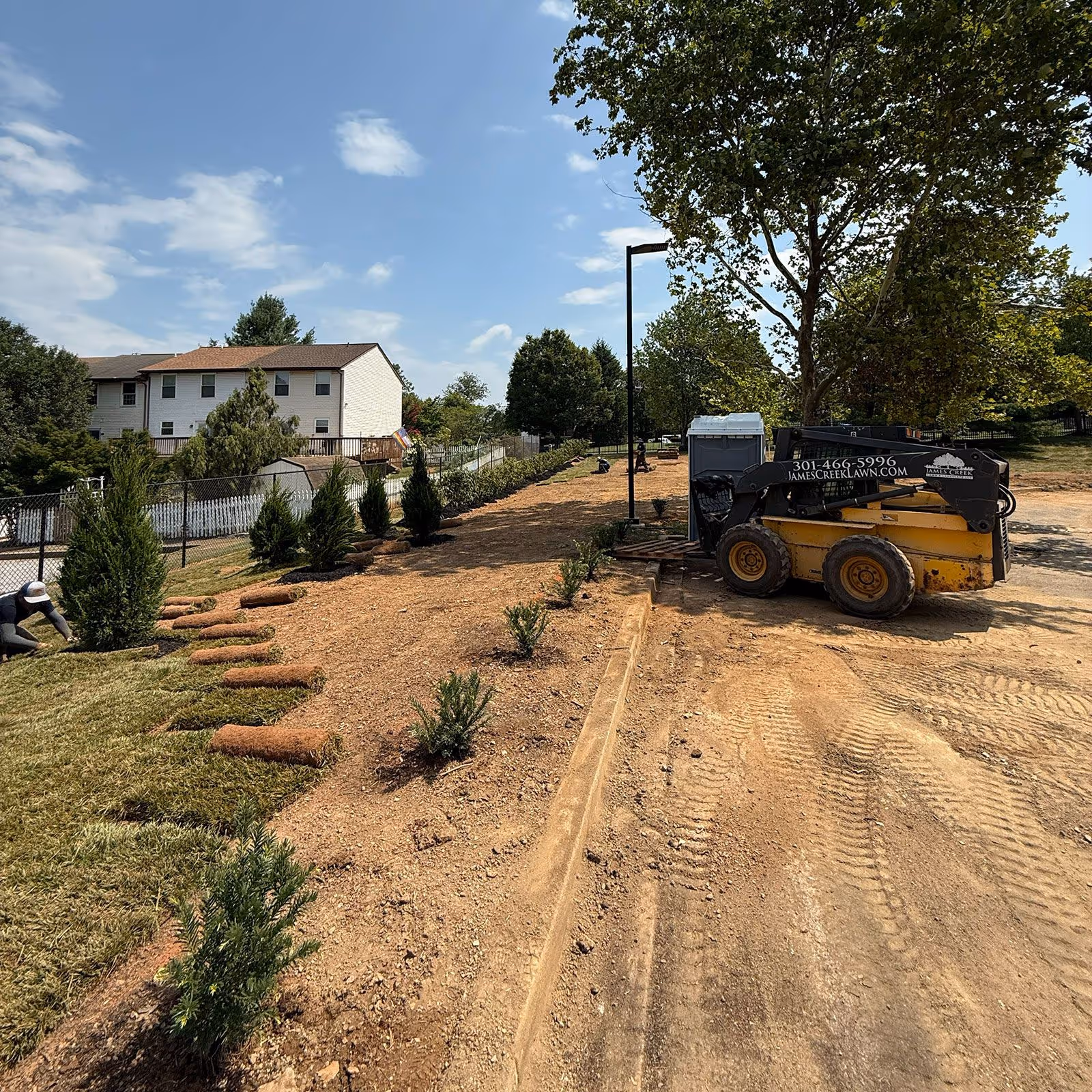 Heavy equipment skid steer near me for landscaping and gradin
