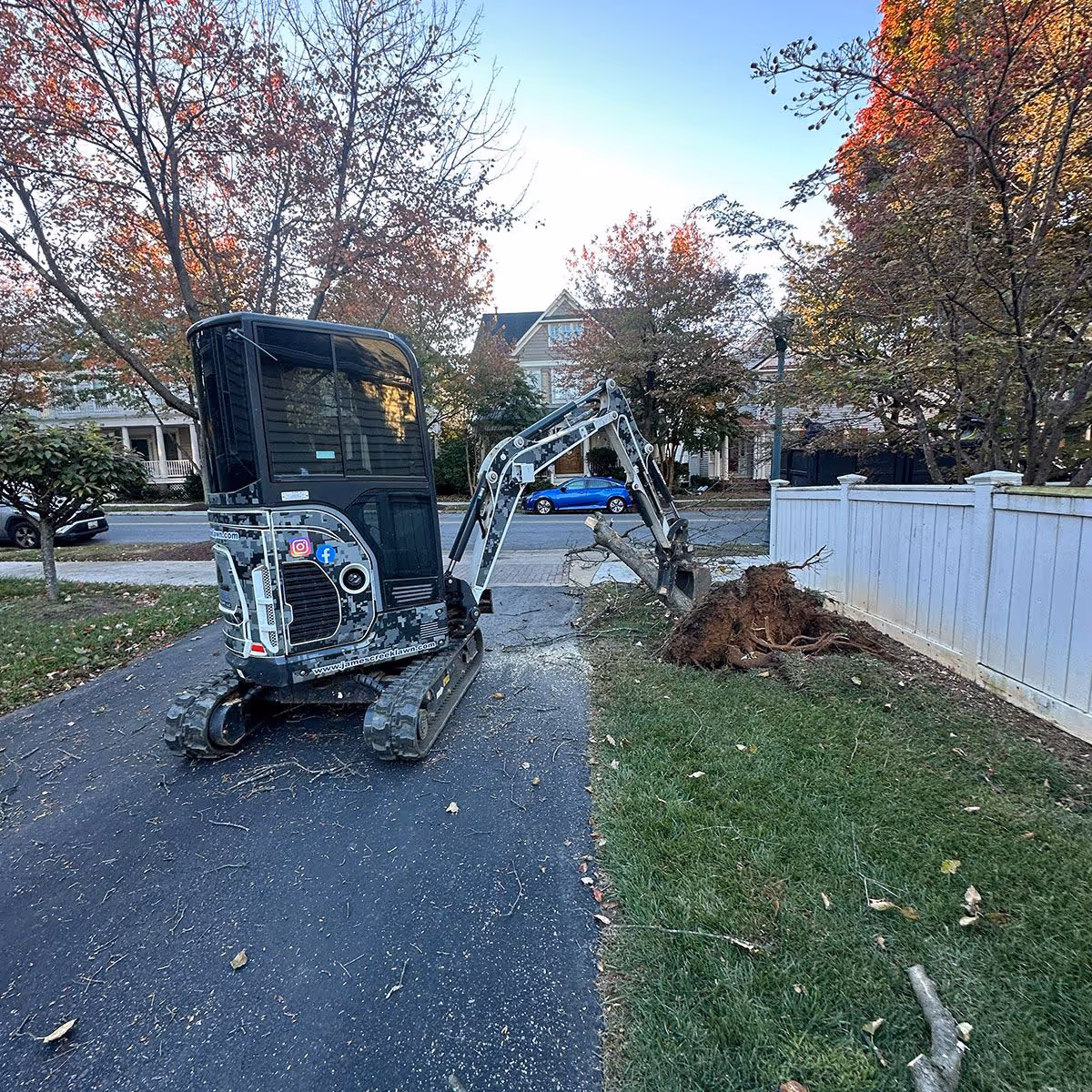 Skid steer grading by James Creek Lawn and Landscape near me
