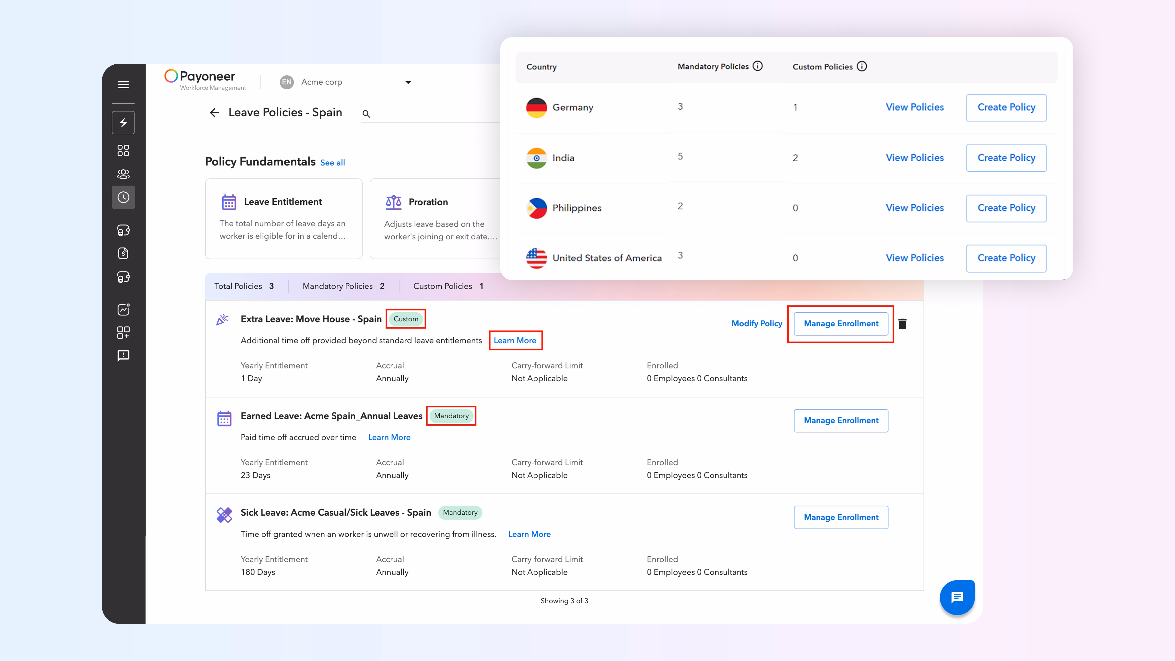 Leave policy experience, reimagined