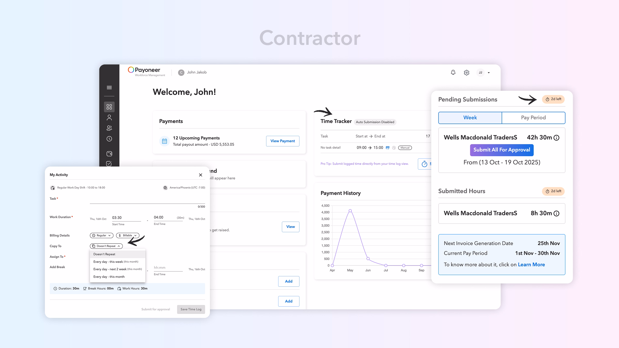 Time Logs Enhancements Contractor