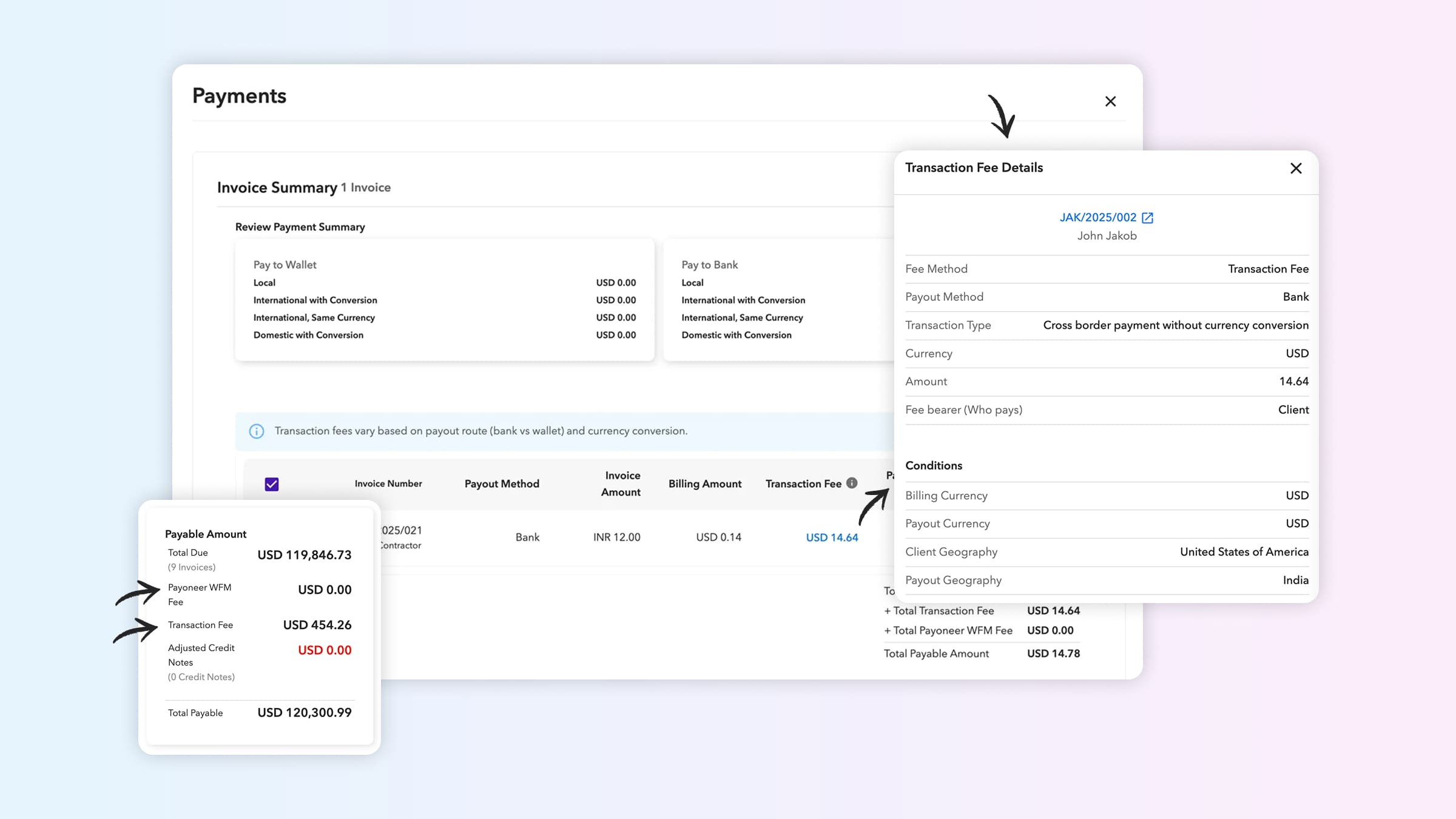 Transaction Fee Transparency