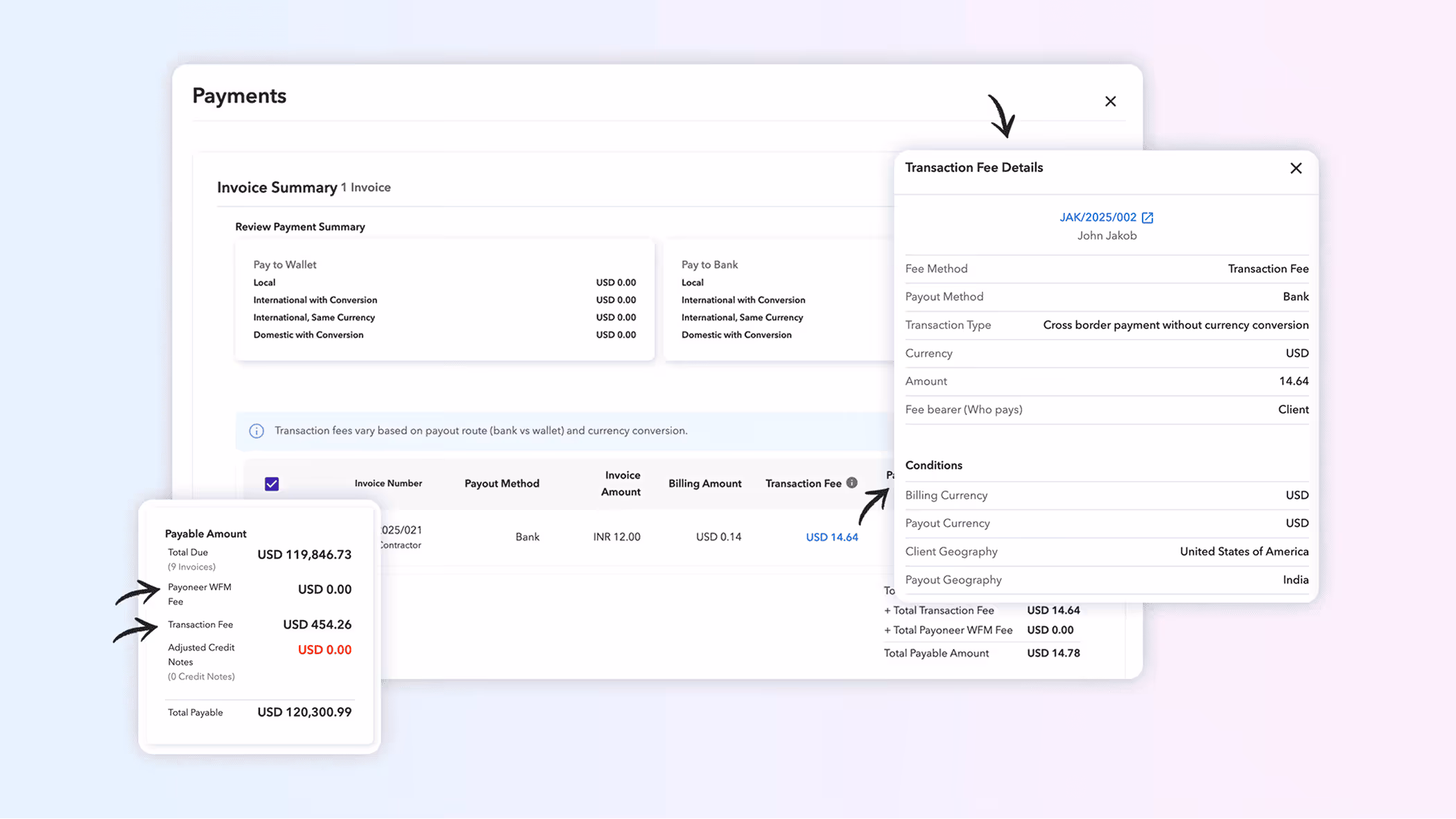 Transaction Fee Transparency