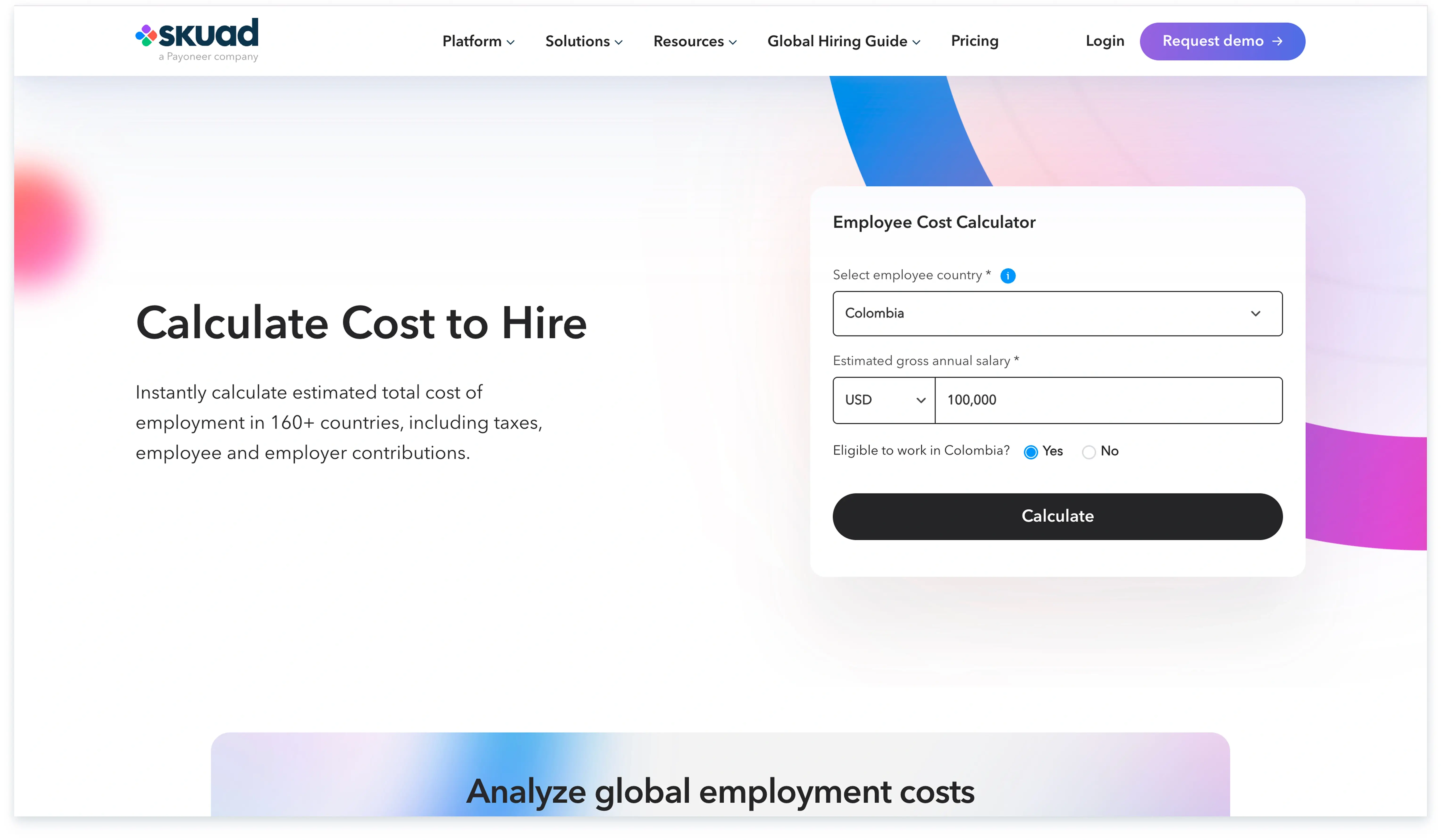 Employee Cost Calculator