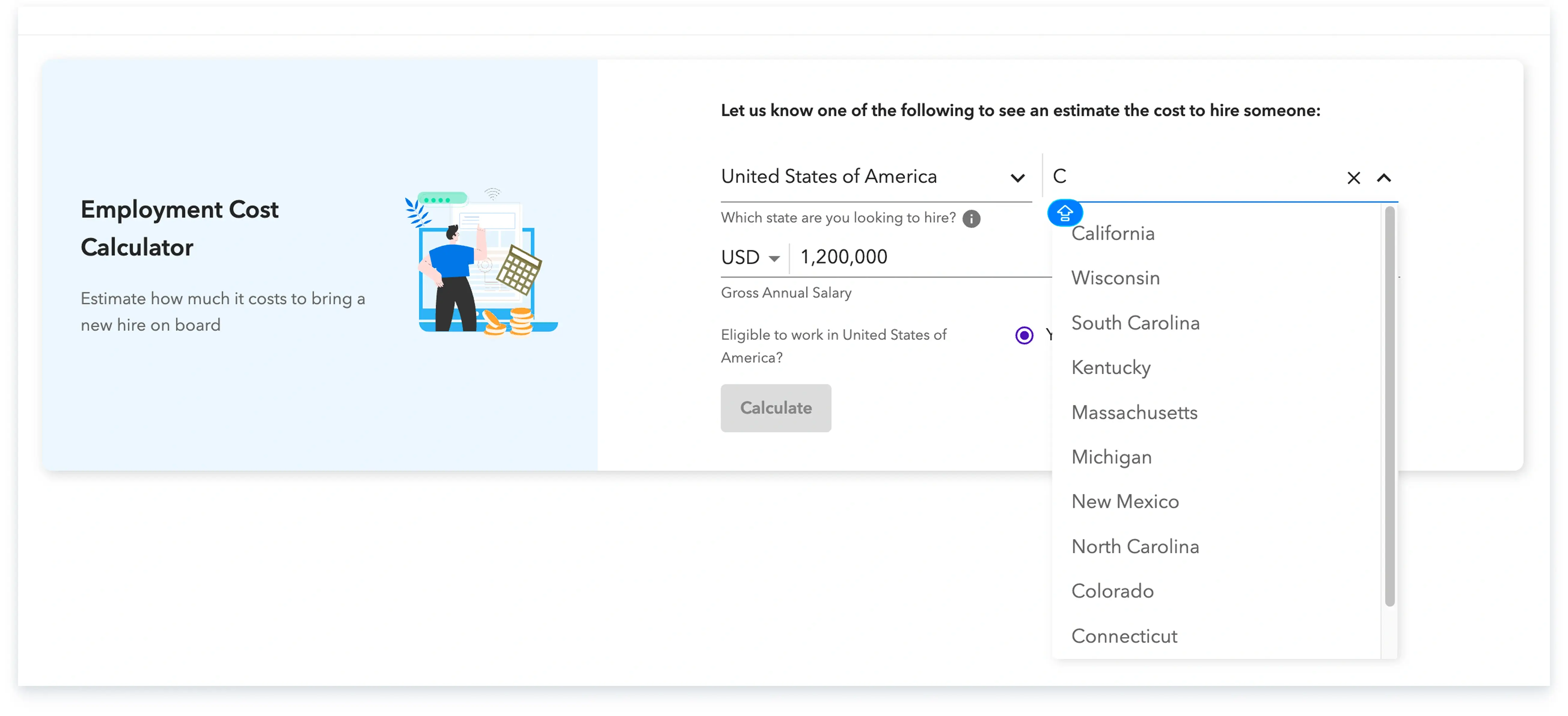 state/province wise calculations