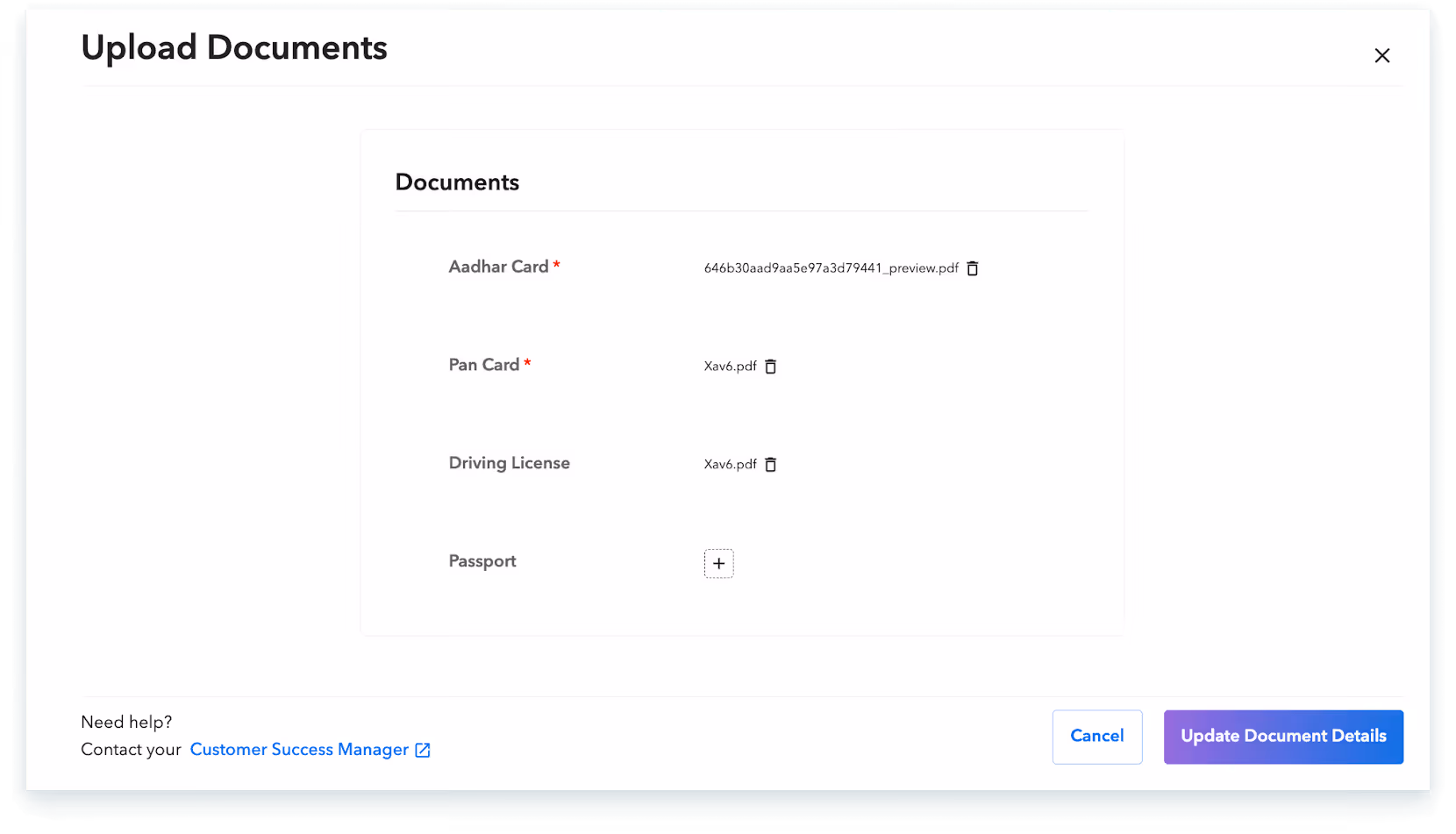 Wfm upload doc
