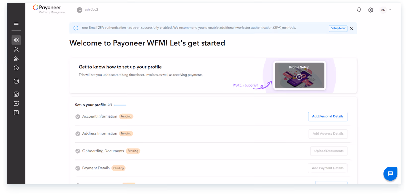 Wfm get started