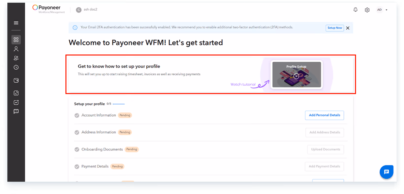 Wfm get started