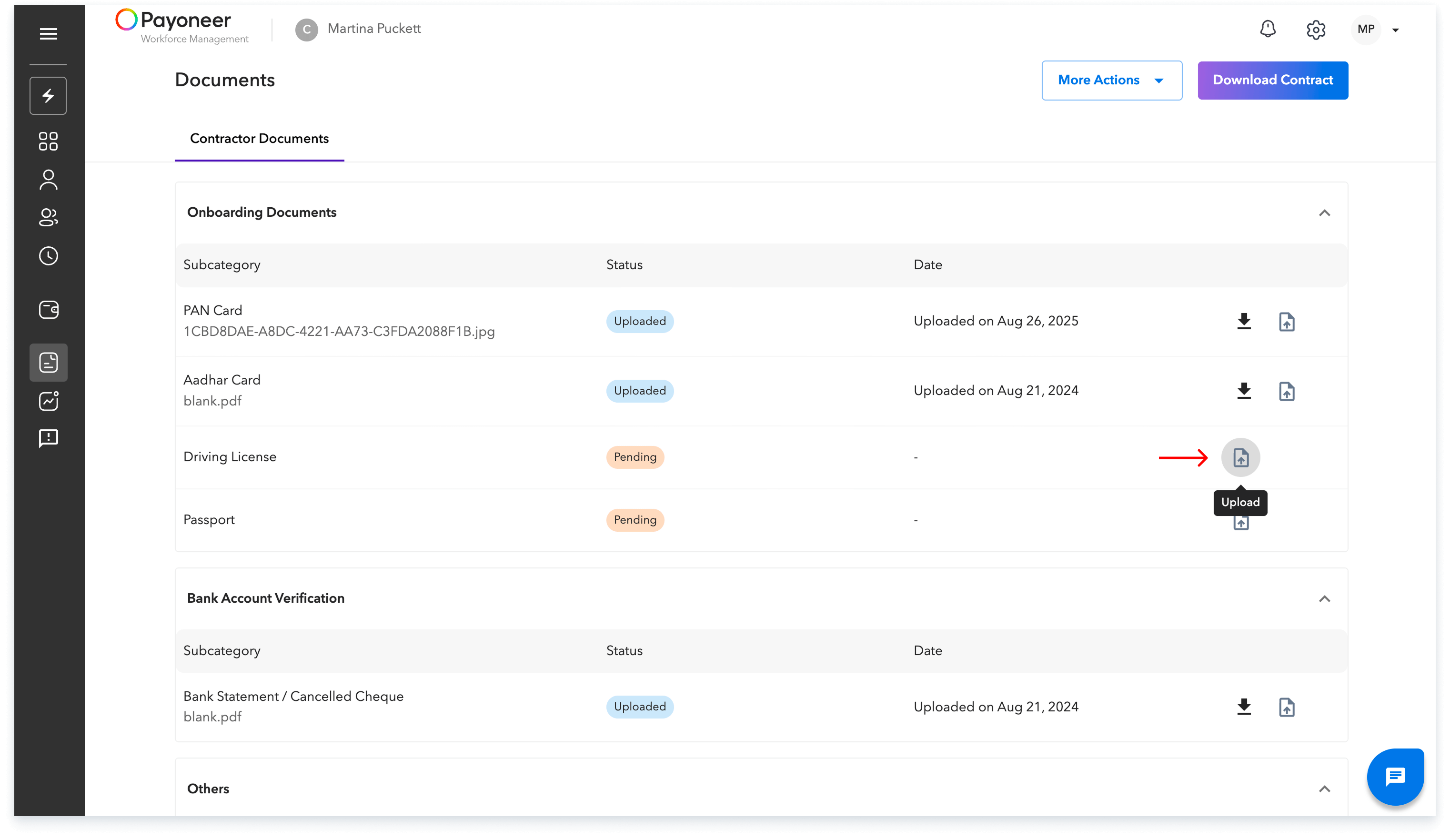 contractor documents
