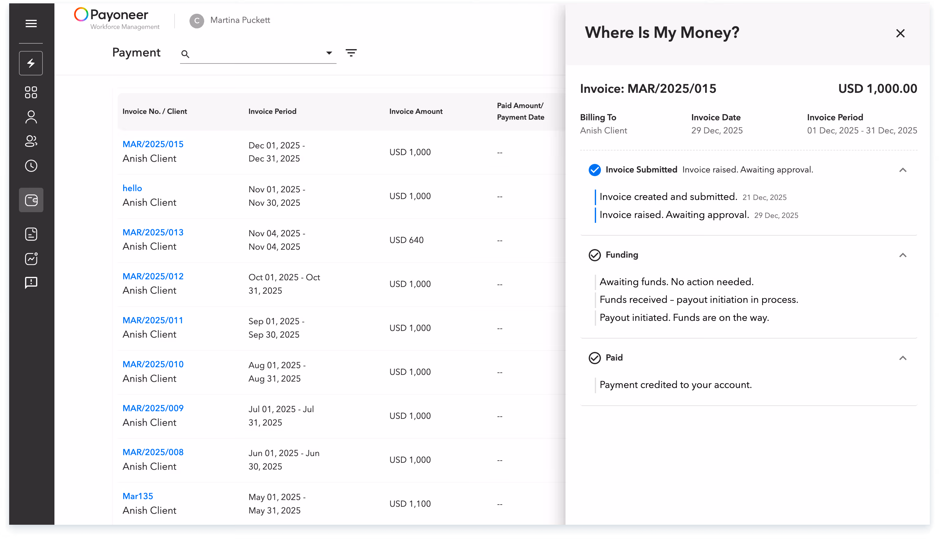 payment invoice status 4