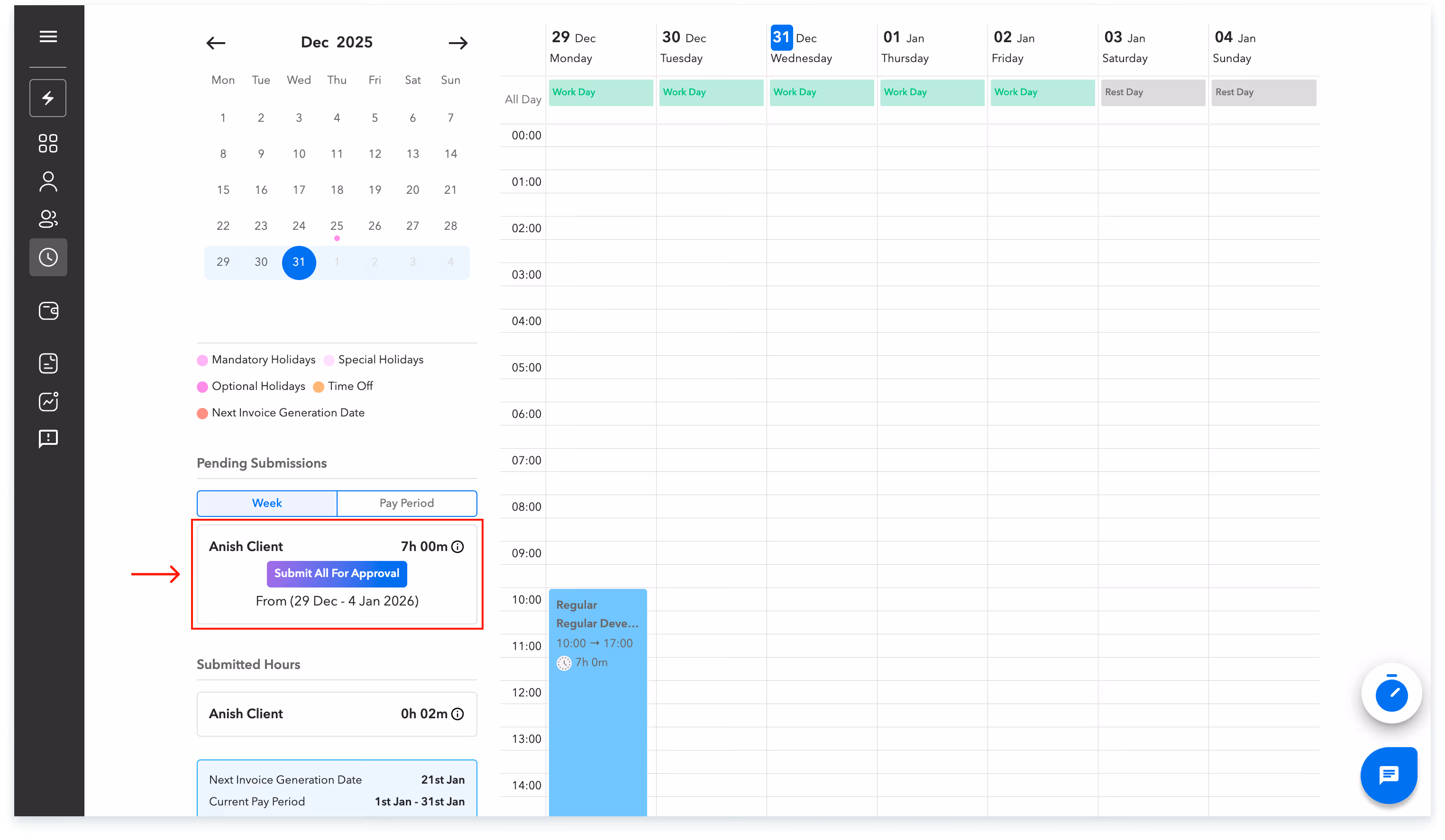 clock out record break 5