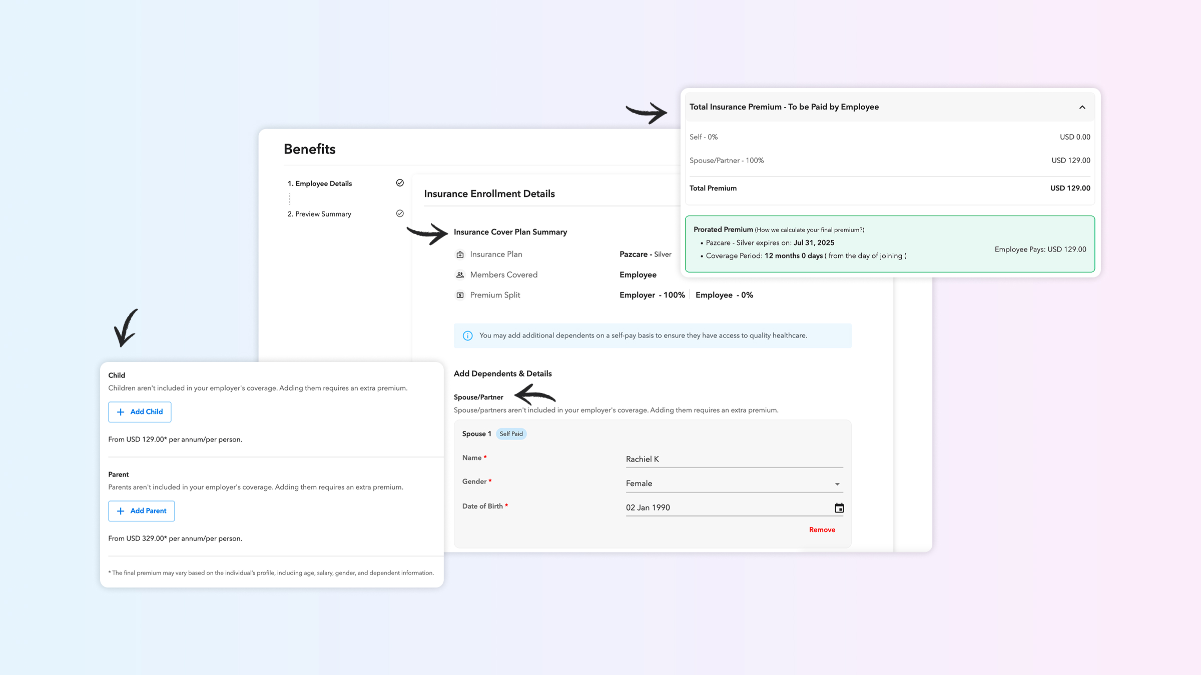 Enhanced insurance pricing configuration