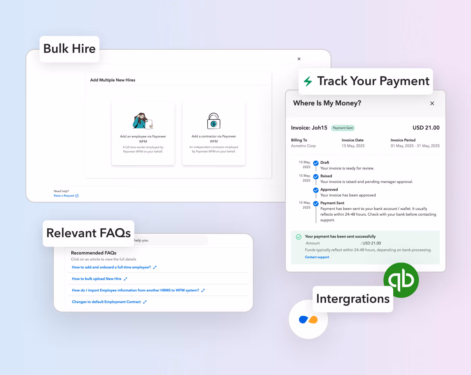 Payoneer Workforce Management Q1 2026 Updates