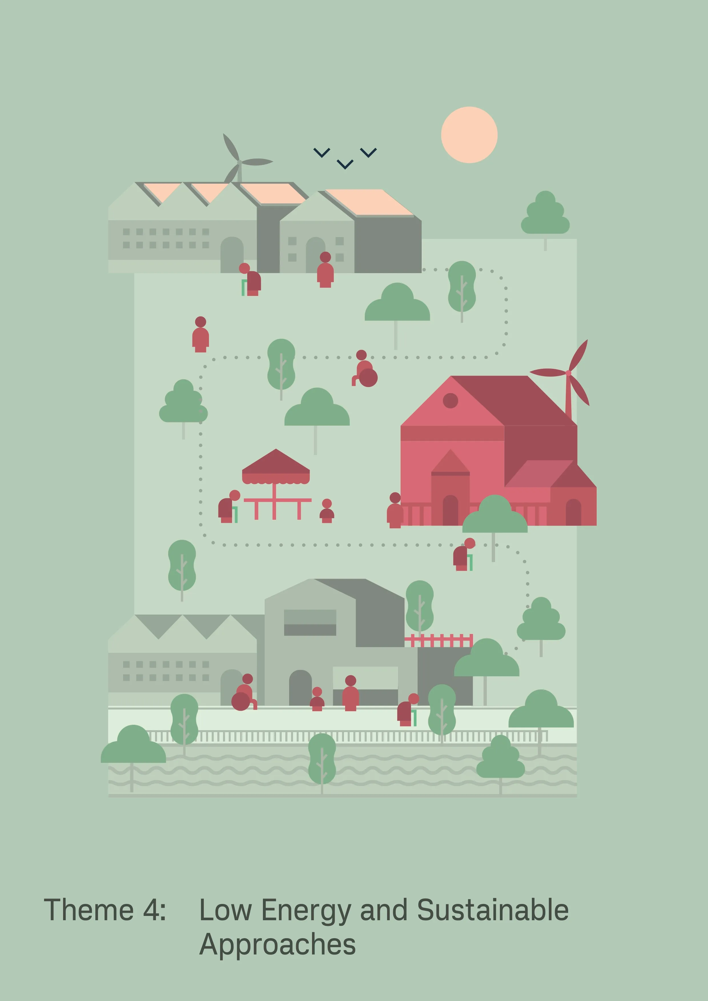 Cover detail of the Habinteg Vision Document showing the architectural illustration style.