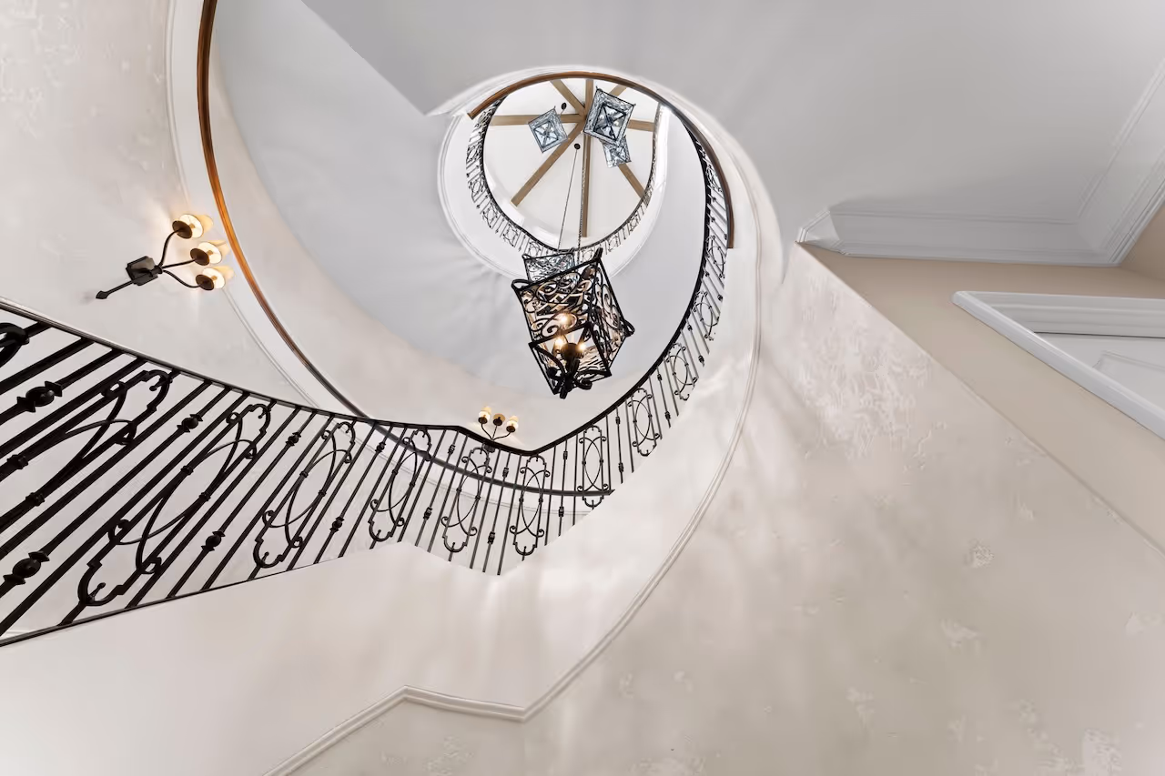 luxury staircase Augusta Homes