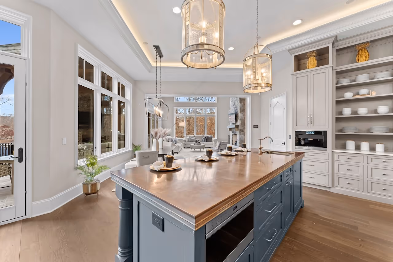 luxury modern white kitchen Grand Lac Chateau