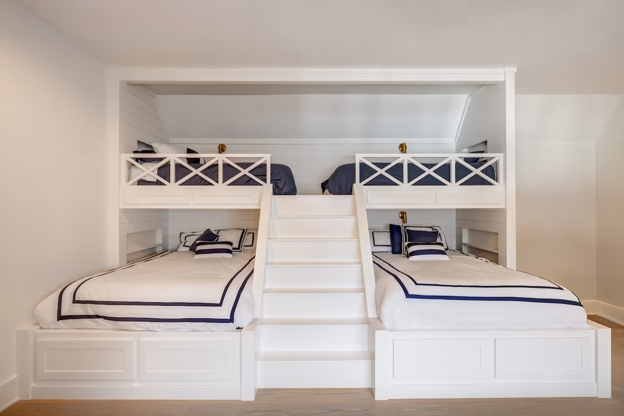 Guest bedroom with bunk beds