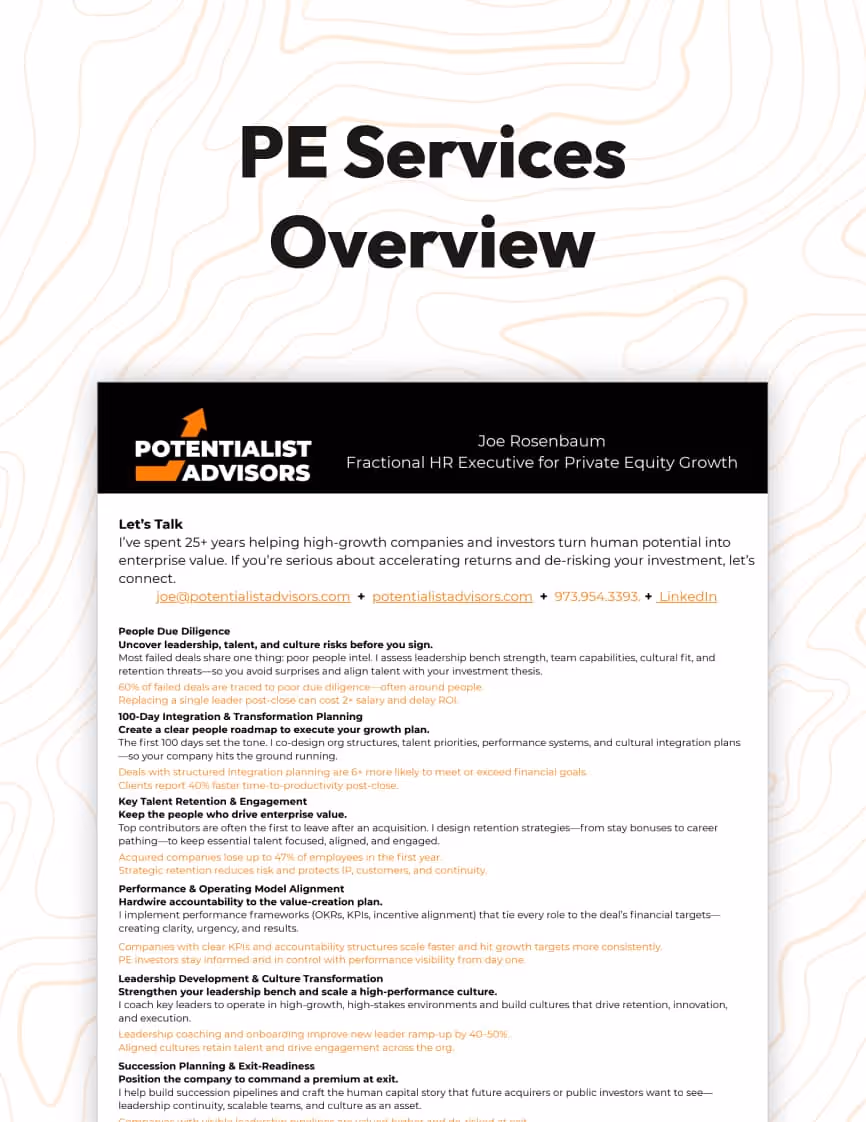 PE Service Overview