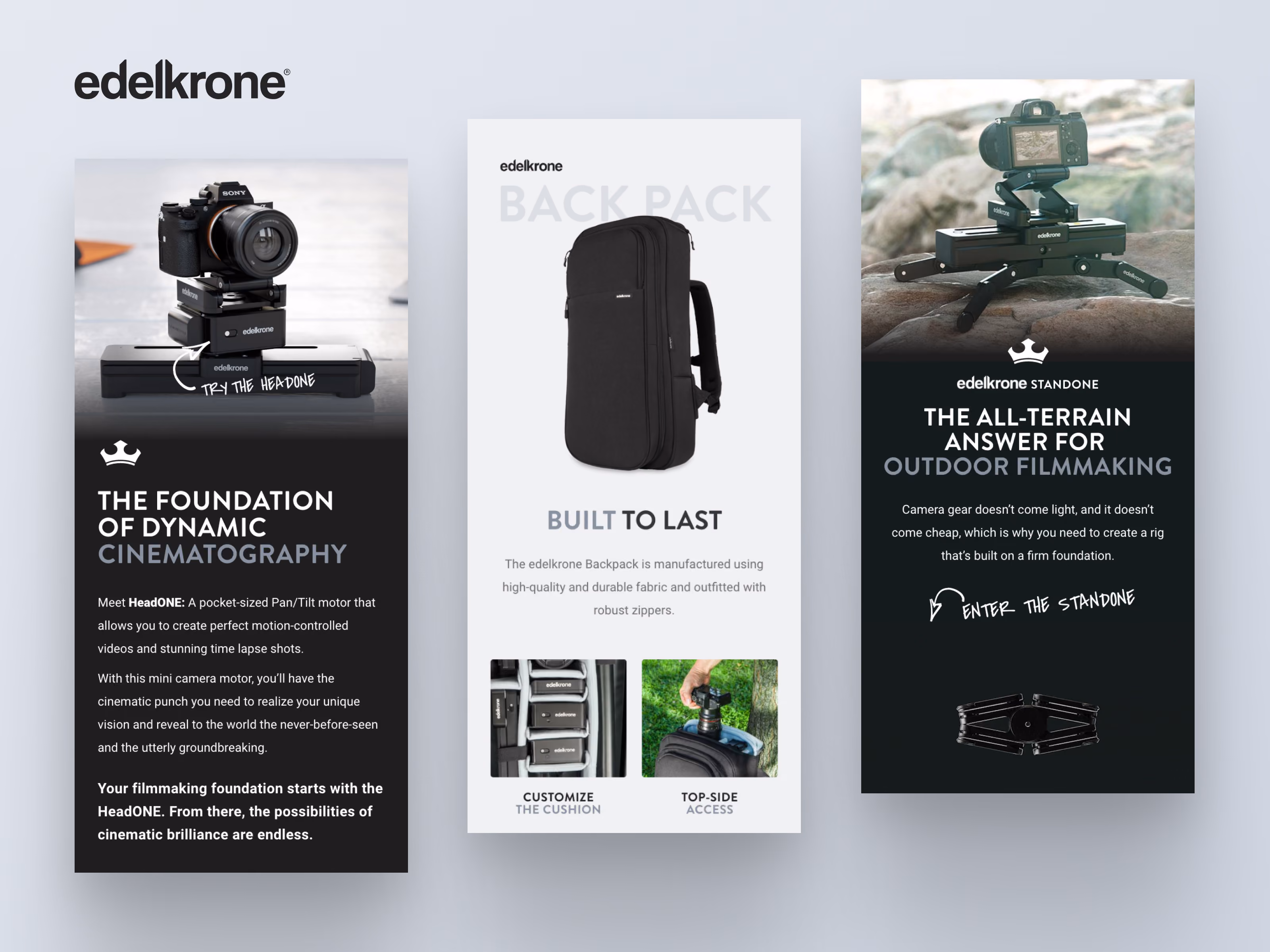 edelkrone email automation series.