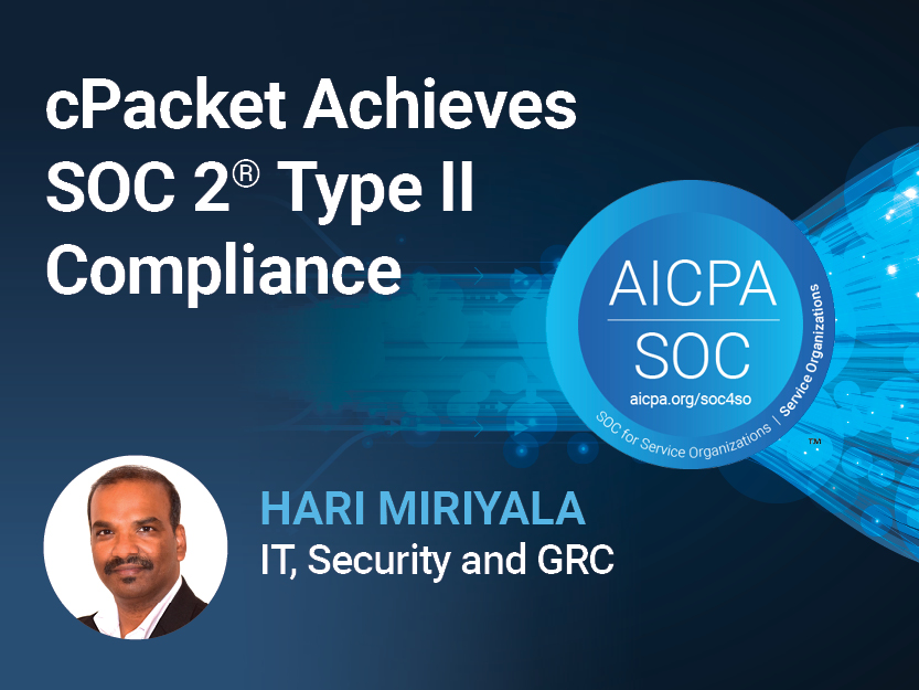 cPacket Unified Network Observability Platform  Achieves SOC 2® Type II Compliance