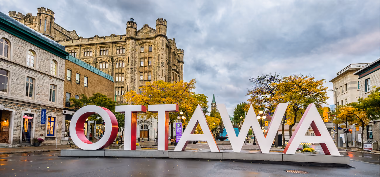 Image of OTTAWA sign (downtown Ottawa)